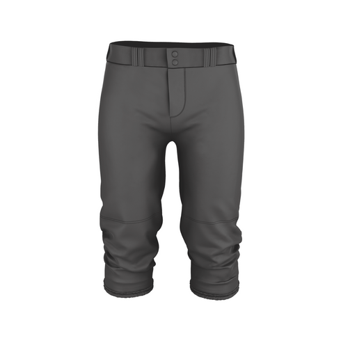 Badger Sport Adult Baseball Knicker Pant (A00029-055504), Color 'Charcoal Solid'